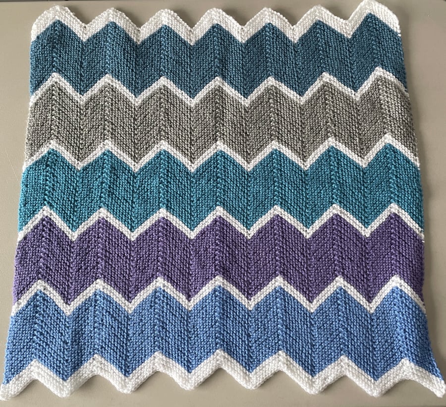 Hand Knitted Baby Blanket 