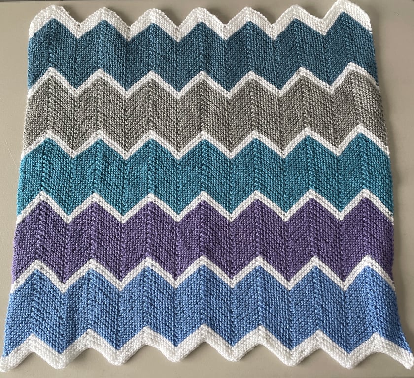 Hand Knitted Baby Blanket 