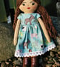 Handmade doll, Rag doll, Cloth doll, Birthday gift, Gift idea, Nursery décor - Image 3