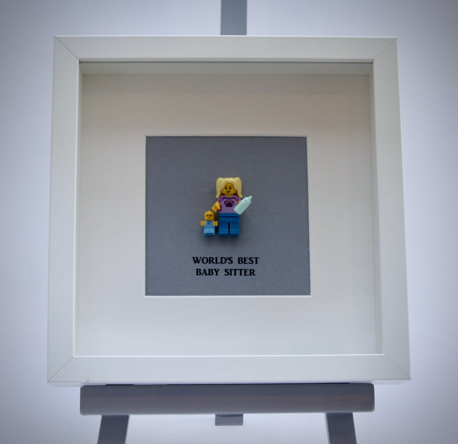 World's Best Babysitter  mini Figure frame.