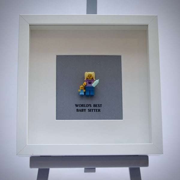 World's Best Babysitter  mini Figure frame.