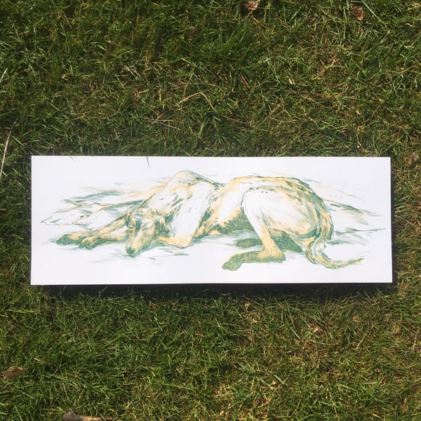 Bran Sleeping - 140x420mm Risograph Print