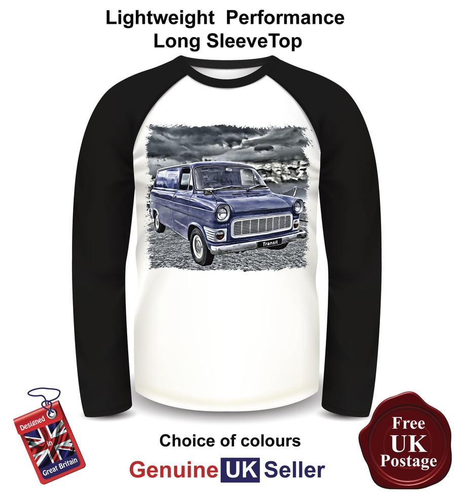 New Transit, Transit Mens Long Sleeve Top, Mens Transit T Shirt