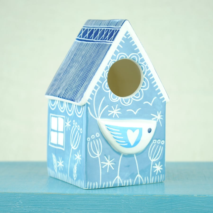 Ceramic House (Blue-Grey)