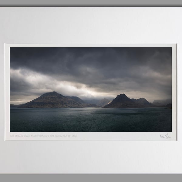 The Cuillin Hills & Loch Scavaig from Elgol, Skye - A3 (50x40cm) Unframed Print