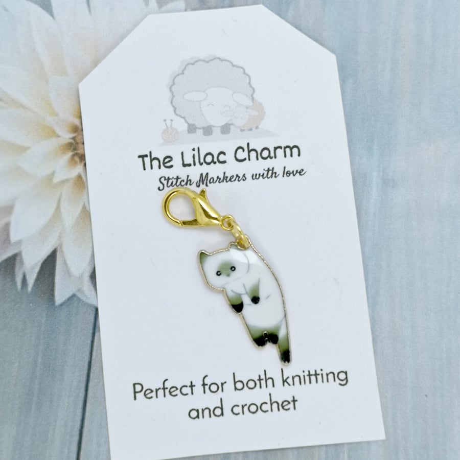 Cat Stitch Marker, Progress Keeper