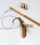 Cat toy - feather fascinator - the perfect toy to tempt your cat's prey drive! - Image 2