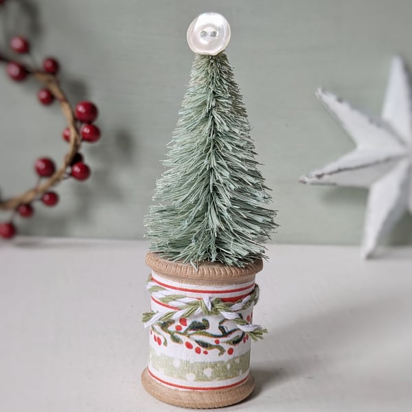 Vintage Bobbin Christmas Tree Decoration