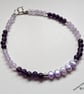Designer Amethyst & Freshwater Culture Pearl Bracelet 9" inches Large Size - Image 7