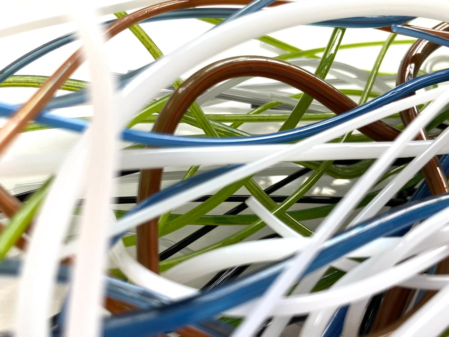 200g Cool Mix Bullseye 90 coe glass Vitrigraph stringers