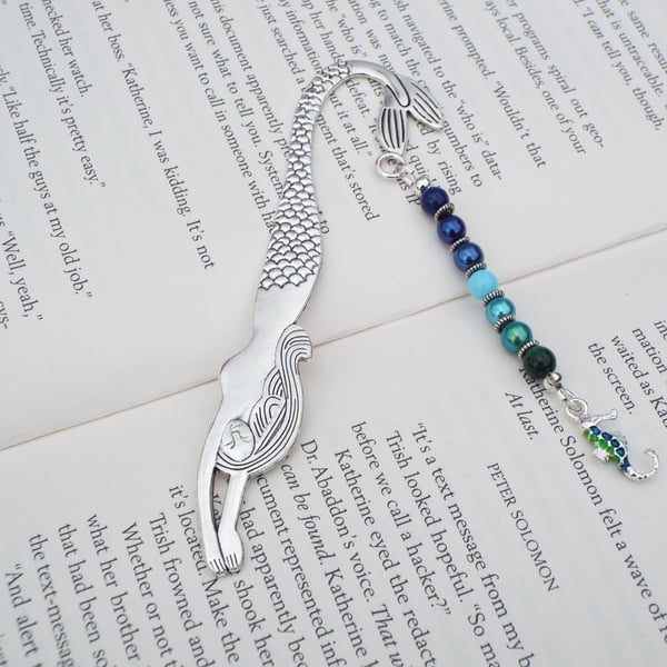 Mermaid Beaded Bookmark