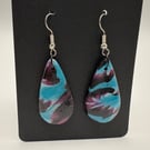 Void drops polymer clay earrings 
