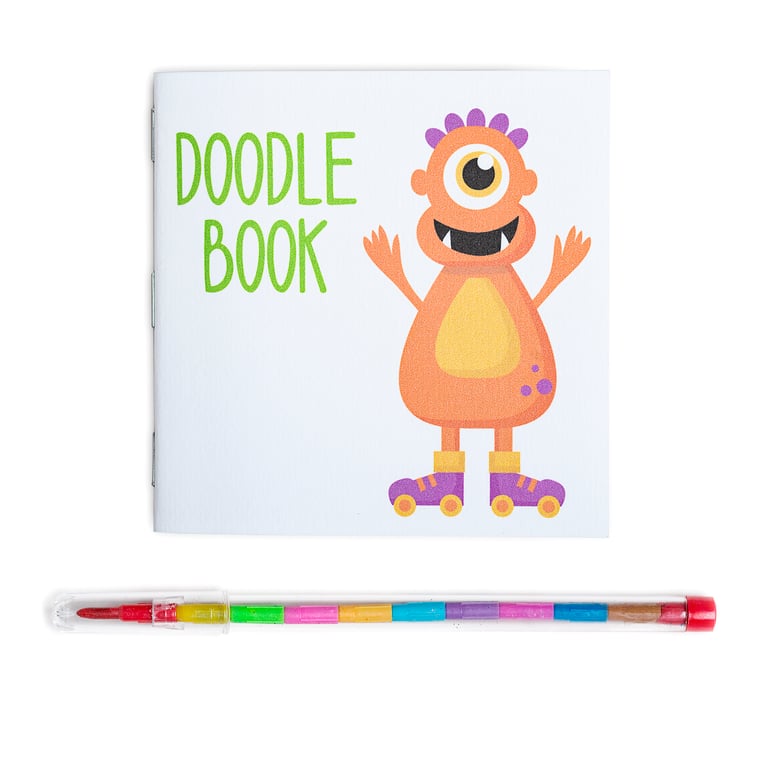 Monster Party Favour Mini Doodle Books - Pack of 6