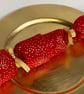 Pick and mix, reusable Christmas Crackers.  Red with gold stars. - Image 1