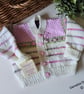 Designer Baby Girl's Hand Knitted Cardigan  3-6 months size - Image 1