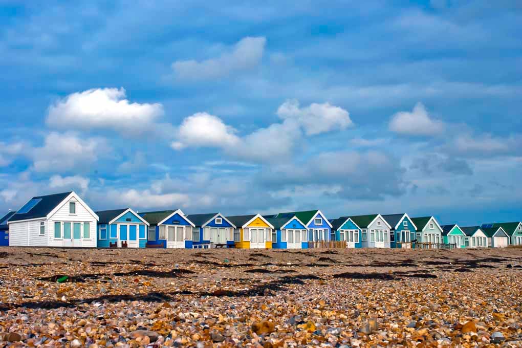 Beach Huts Hengistbury Head Dorset Coast Photograph Print