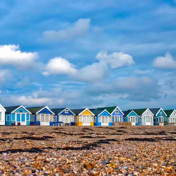 Beach Huts Hengistbury Head Dorset Coast Photograph Print