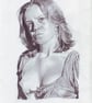 Original artwork of female in graphite pencils