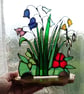 Bluebells and Snowdrops - Stained Glass Tealight Holder Suncatcher - Image 4