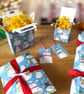 Christmas Gift Box Making Kit – Colourful Snowmen - Image 3