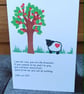 A6 I am the vine Greeting card