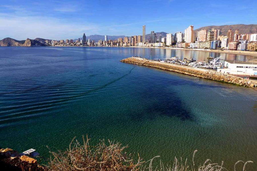 Benidorm Poniente Beach Costa Blanca Spain Photograph Print