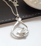 Coober Pedy Opal Necklace Sterling Silver Hallmarked - Image 6