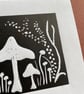 Fungi & Fern Lino Print - Image 4