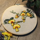 DIY Embroidery Kit: Golden Tip Australian Floral Design