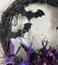 Elegant gothic-style Halloween wreath, handmade, approx. 40cm diameter - Image 2