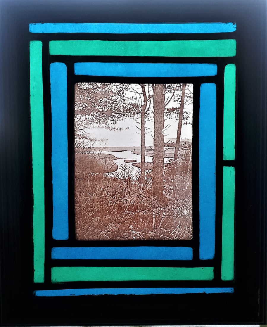 Contemporary Stained Glass - Winter Solstice at Budleigh