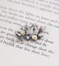 Sterling silver and moonstone brooch inspired by lichen - Image 5