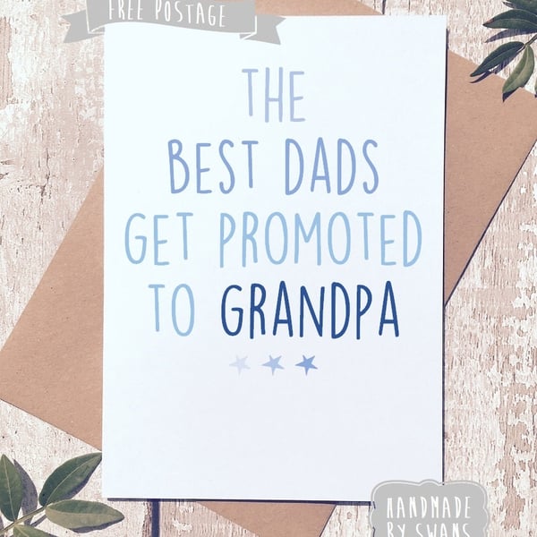 Card for dad, Birthday Card for Dad, Card for Grandpa, Father's day card, card f