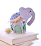 New Design For 2014 Frankie Elephant - Hand Embroidered Beaded Felt Elephant 