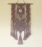 macrame wall hanging, bamboo boho style macrame - Image 2