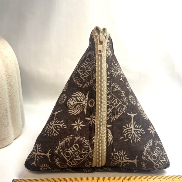 Handmade Triangle Zipper Pouch 