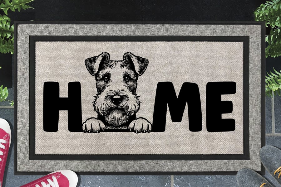 Fox Terrier Home Door Mat No.4 - All Weather Welcome Mat - 45x70cm 