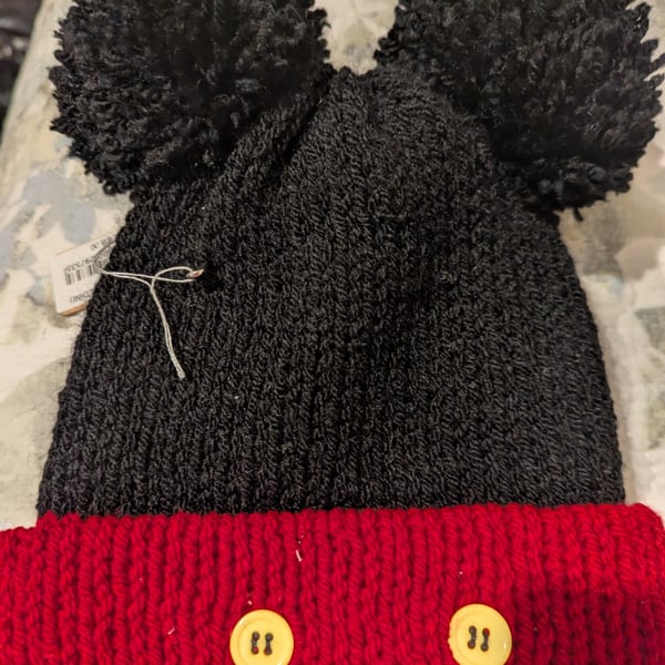 Mickey mouse inspired adult hat
