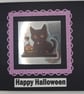 Halloween Cat card, purple - Image 6