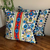 Vintage barkcloth cushion cover