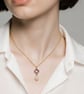 Four leaf Clover and Pearl Pendant Necklace - Gold Plated  - Image 2