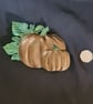 Cute Pumpkins Wall Hanger Ornament - Bronze tone - Image 2