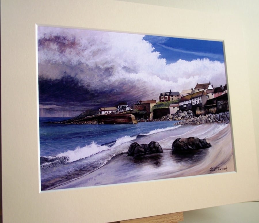  PRINT - Storm Brewing, Coverack