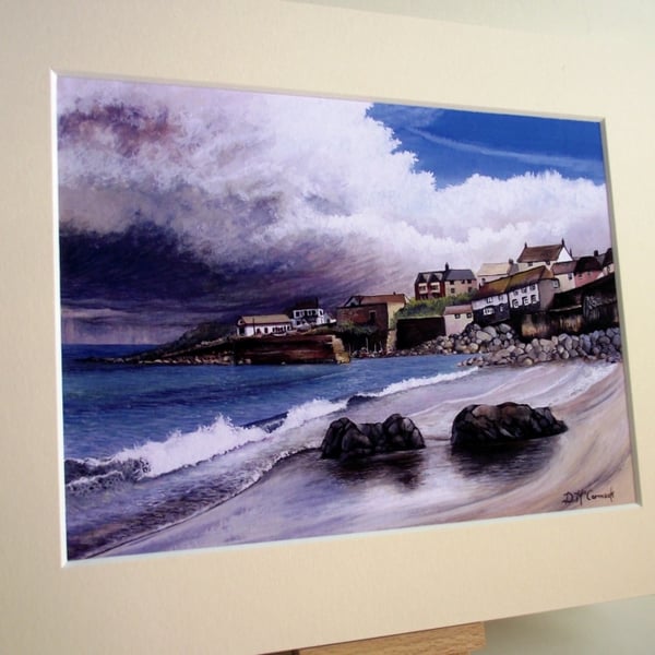  PRINT - Storm Brewing, Coverack
