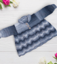 Hand Knitted Baby Cardigan, Grey White Ombre, 0-3 Months - Image 1