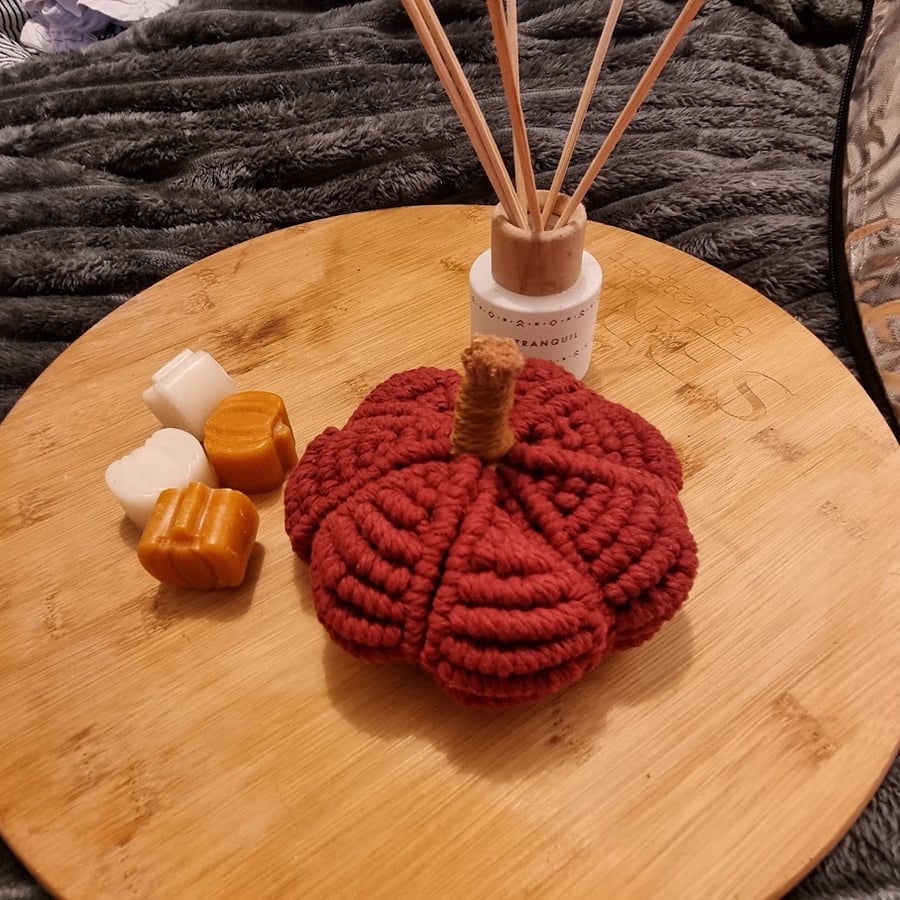 Macrame Boho Autumn collection of pumpkins