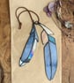 Stained Glass Pattern for a Pair of Feathers, Beginner PDF Digital File - Image 3