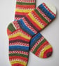 hand knit mens wool socks size 8-10 - Image 2