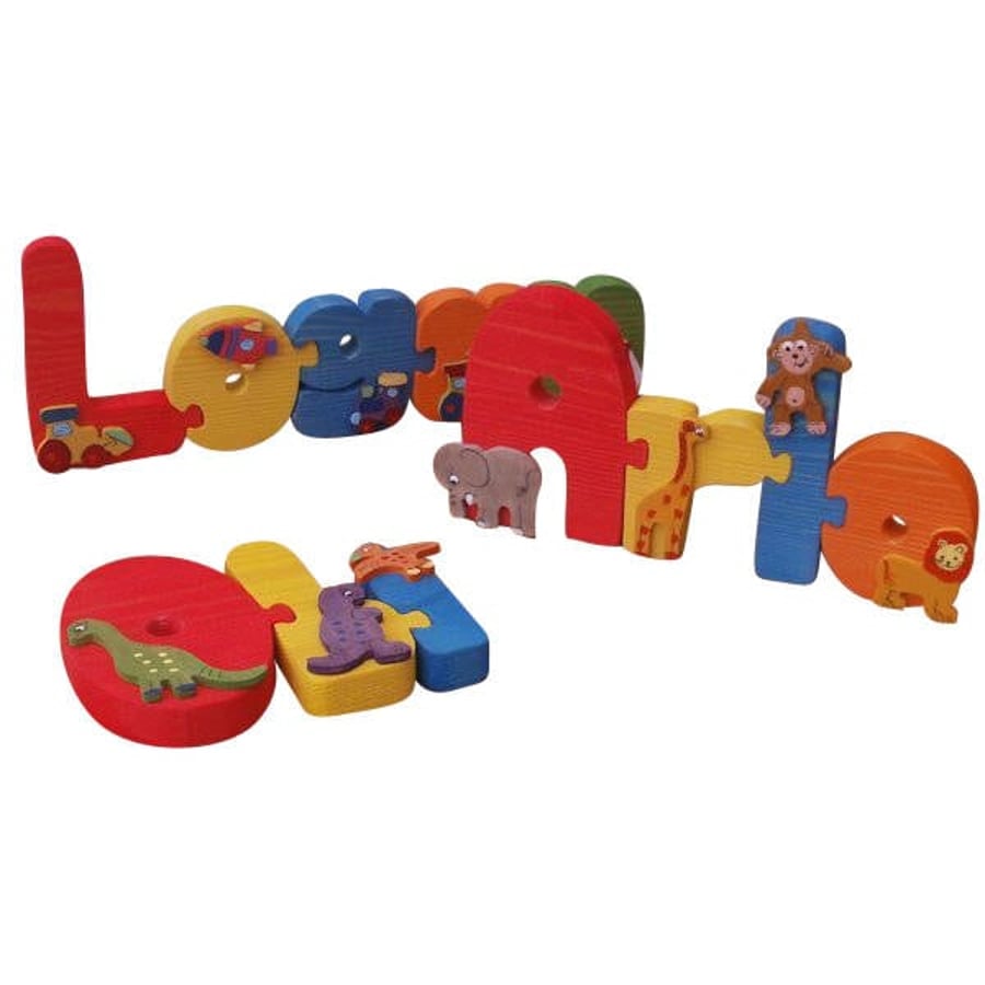 Decorated Name Jigsaws For Boys