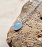 Tiny oval Aquamarine Pendant. March birthstone - Image 3